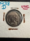 Uncirculated Brilliant 1938-D Buffalo Indian Head Nickel BU Proof Like