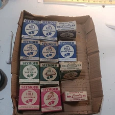 12 BOX Seymour Indiana IND. H1,H2,H3 Copper Coated Hog Pig Rings farm PRATT NOS