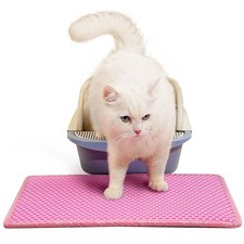 Cat Litter Cleaning Pad Cat Litter Pad Filter Pad Double-Layer Rice Grain Shape