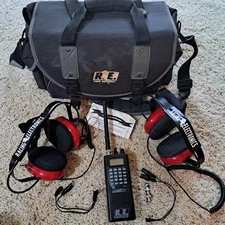 Racing Electronics RE2000 Alpha Scanner 2 Headsets Antennas Splitters Bag VIDEO