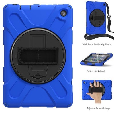 For Amazon Fire 7  HD 8  HD 10 Case Hand Strap Stand ShockProof Handle Cover