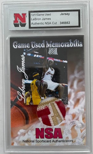 1 of 1 LeBron James Game Worn Jersey 3 Colors 2010 National Sports Authenticator