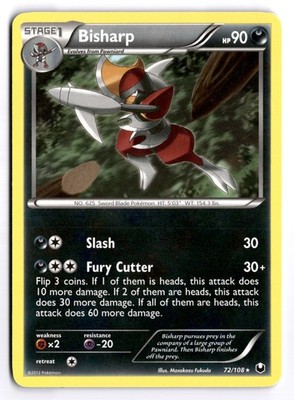 Bisharp (72) - DEX #72/108 Dark Explorers Rare Normal MP