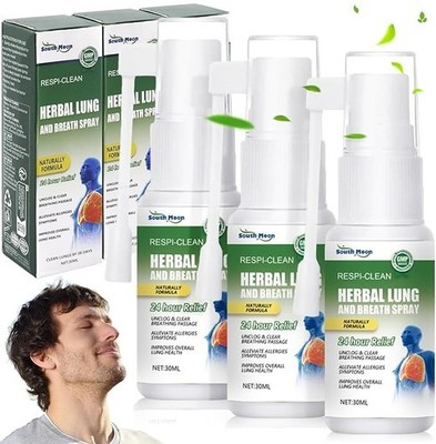 3x Lungenreinigung Spray Atementgiftende Kräuter Lunge gründlich reinigen