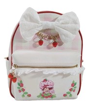 Strawberry Shortcake Bow Front Mini Backpack W/ Strawberry Charms 2024