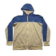 Columbia Lost Larger Omni-Shield Full Zip Hoodie Mens Medium Blue Tan XM1508