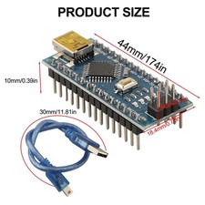 3PCS Beginner Friendly Presoldered Boards for ATMEGA328P and USB Cables
