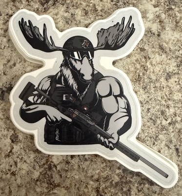 TIKKA RIFLES MOOSE HUNTER SUPERHERO STICKER - Tikka T3x Superlite 30-06 Does It