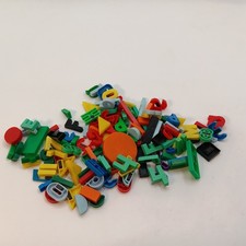 Vintage Lot Color Plastic Fridge Alphabet Letter Number Shapes Magnets 125 piece