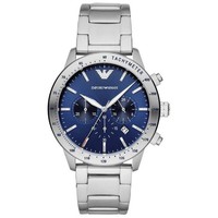 Emporio Armani AR11306 Men's Blue Chronograph Watch Stainless Steel 43mm