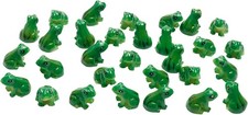 Exasinine 30 Pcs Resin Mini Frogs Green Frog Miniature Figurines Animals A