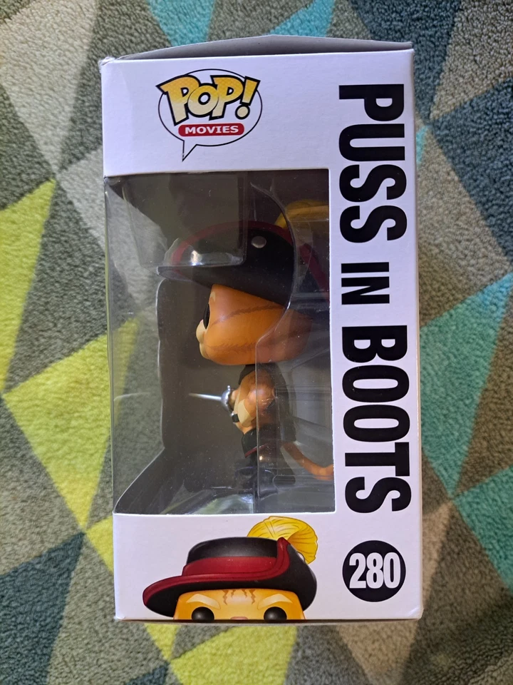 Puss in Boots Pop 280 - Dreamworks - Shrek - Funko Pop! 2015 Vaulted + Protector - image 3 of 4