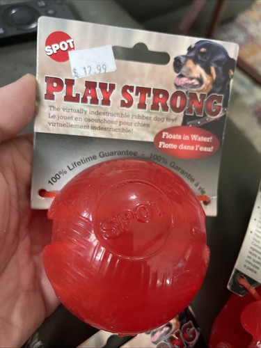 Ethical Pet Spot Dura Fused Leather Base Ball Dog Toy - 4435 | Blain's