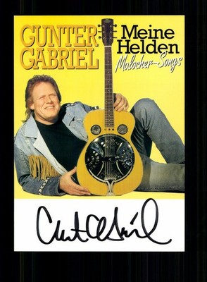 Gunter Gabriel Autogrammkarte Original Signiert # BC 227863
