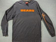 Chicago Bears Shirt Mens Large Blue NFL Football Long Sleeve Graphic NFL Tee
