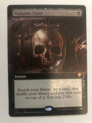 Vampir-Tutor (erweiterte Kunst)-Commander Legenden-Folie-Magic The Gathering-MTG-NM