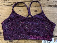 Reebok Girls Size XL Grape Wine Sports Bra NWT