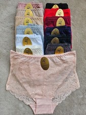 Ladies Briefs Knickers Womens Underwear Cotton Comfort Fit Lace