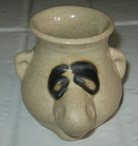 Peter Petrie Designs ~ It's Snot a Mug ~ Pottery Egg Separator Ugly Mug SIGNED