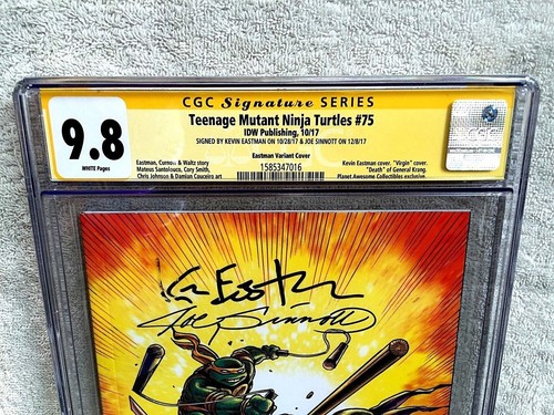 Teenage Mutant Ninja Turtles #75 CGC 9.8 Oct 2017 Two signatures & free reader - Picture 2 of 12