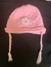 Baby Girl Knit Hat...Double Layer...New  Red, Yellow, Pink