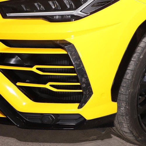 Forged Carbon Fiber Front Bumper Grille Side Trim For L@mborghini URUS 2018-2021 - Picture 4 of 10