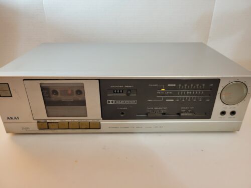 Akai HX-A1 Stereo Cassette Deck Player Recorder Black Tested - Picture 1 of 17