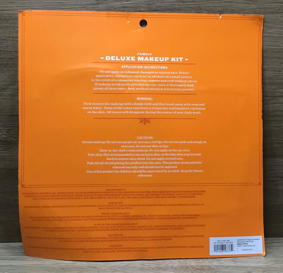 Kit de Maquillaje Disfraz de Cumpleaños Fiesta Halloween Familia De Lujo Grasa 8+ Foto 4 de 4