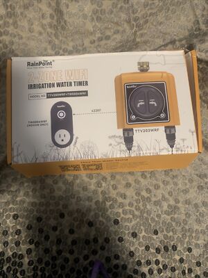 RainPoint Smart Irrigation Water Timer 2-Zone Wifi TTV203WRF  & TWG004WRF - M13
