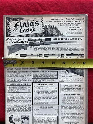 Vintage 1955 Flaig s Lodge Print Ad Ace Sporter & Ajack 7 1/2 X