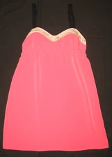 PINS & NEEDLES Pretty Delicate Pink Black Straps Lingerie Style Cami Top M