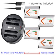Kastar Battery Dual USB Charger for Sony NP-BN1 BC-CSN Sony Cyber-shot DSC-W610