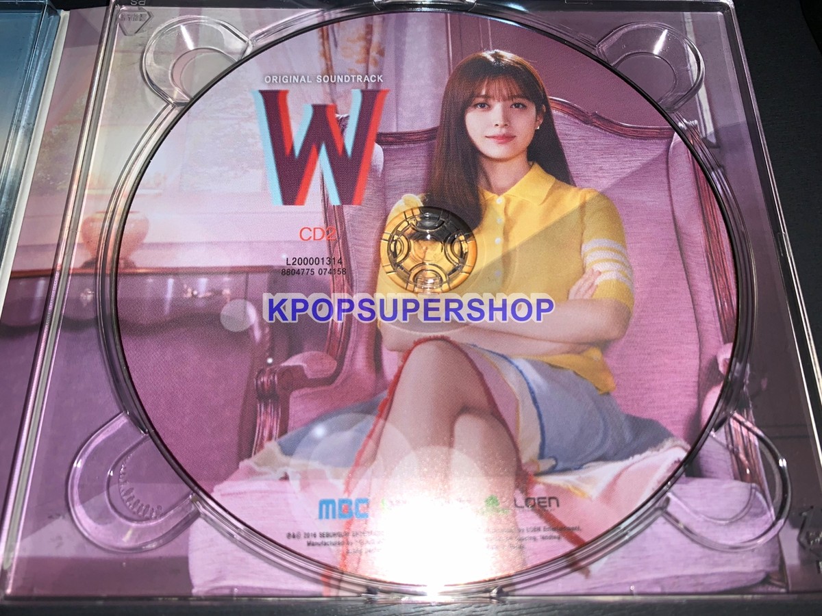 W OST Soundtrack 2 CD MBC TV Drama Great Han Hyo Joo Lee Jong Suk