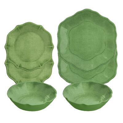 Amazon Fully Green Piece Melamine/Plastic/BBQ/Outdoor