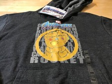 New Marvel Avengers Endgame Boy  s Hoodie Sweat Jacket with Fist Design-
