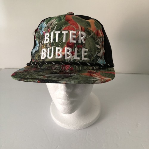 Bitter Bubbles Mütze Kappe Trucker schwarz Netz Druckknopfverschluss feuchtigkeitsableitend LSF 30