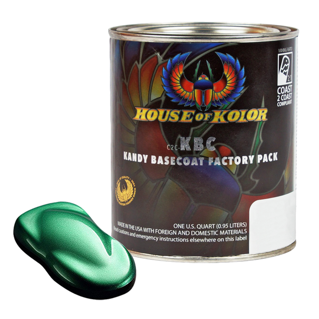 House of Kolor C2ckbc09 Organic Green Kandy Basecoat (quart) for sale