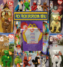 1993-2000 Assorted McDonalds TY Teeny Beanie Babies Tags  Bags You-Pick-1