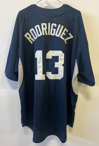 Vtg Nike Alex Rodriguez New York Yankees Blue MLB Jersey Men's 3XL NWT - Picture 5 of 9