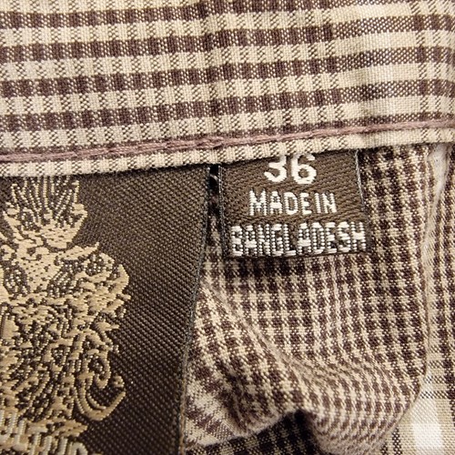 Subculture Shorts Mens 36 Surf Skate Streetwear Brown Plaid NEW Vintage Y2K - Picture 9 of 21