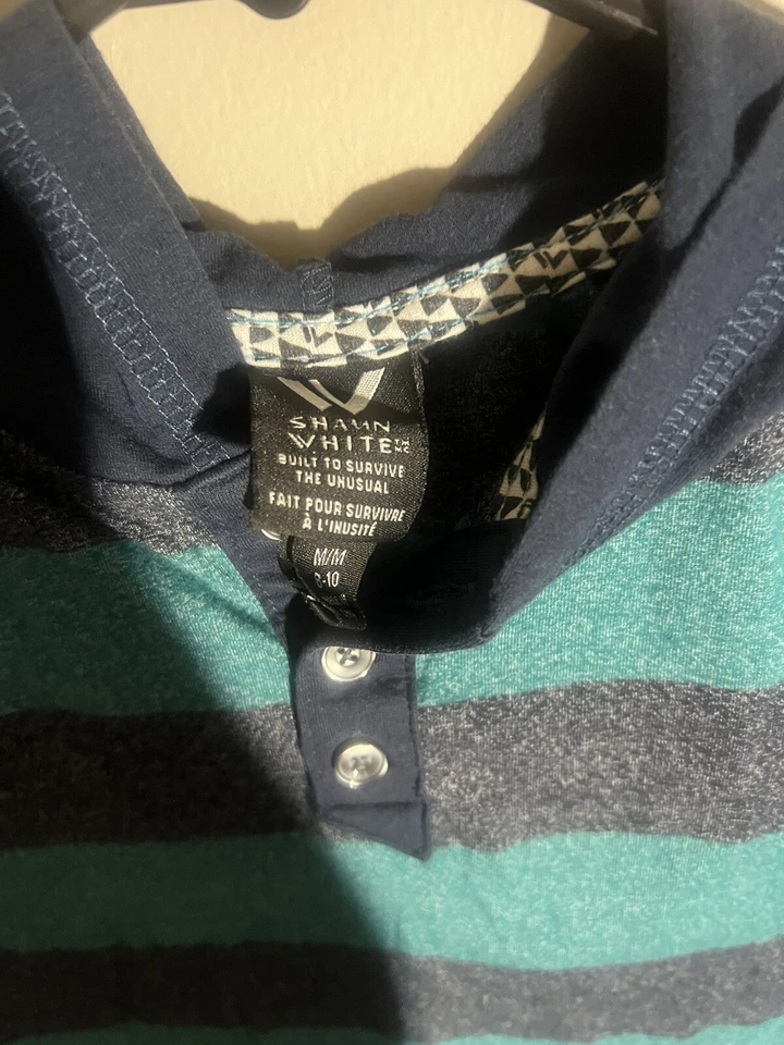 Shaun Blanco Manga Larga Camiseta Polo Skater Dude Multicolor Niños Talla M Azul Foto 3 de 4