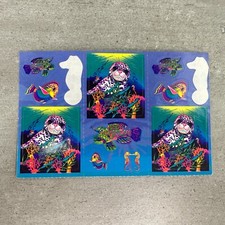 VTG Lisa Frank Stickers Leopard Seal Fish Seahorse Rainbow 1990s USA Module As