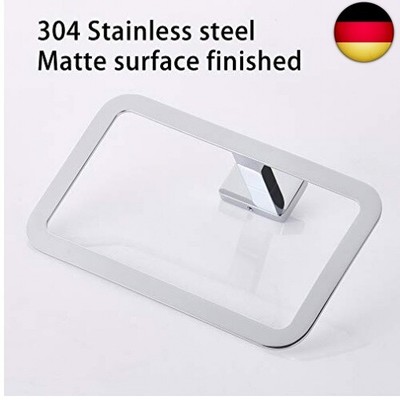4-teiliges Badezimmer-Set Aus Edelstahl – Handtuchring, 2 Haken & Toilettenpapierhalter