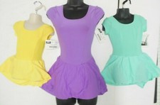 Cap Sleeve Princess Seam Dance Dress Girls Ballet Frontlined 4 Color Choices