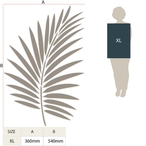 Large Leaf Wall Stencil, Palm Tree Tropical Painting, Furniture, Reusable FL154 - Picture 16 of 18