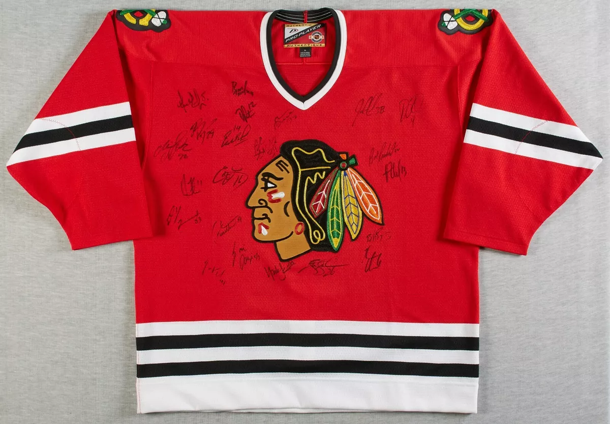 Chicago blackhawks sales team signed jersey
