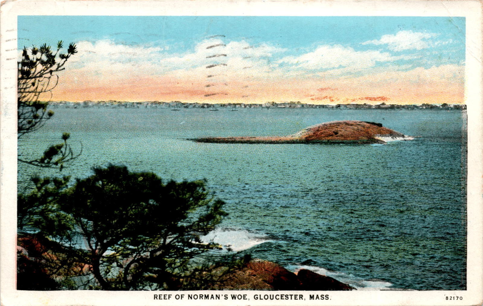 REEF OF NORMAN'S WOE, GLOUCESTER, MASS, AUG 15 Postcard