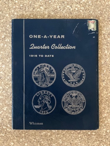 Empty Whitman One A Year Quarter Folder 1916 to Date #9104