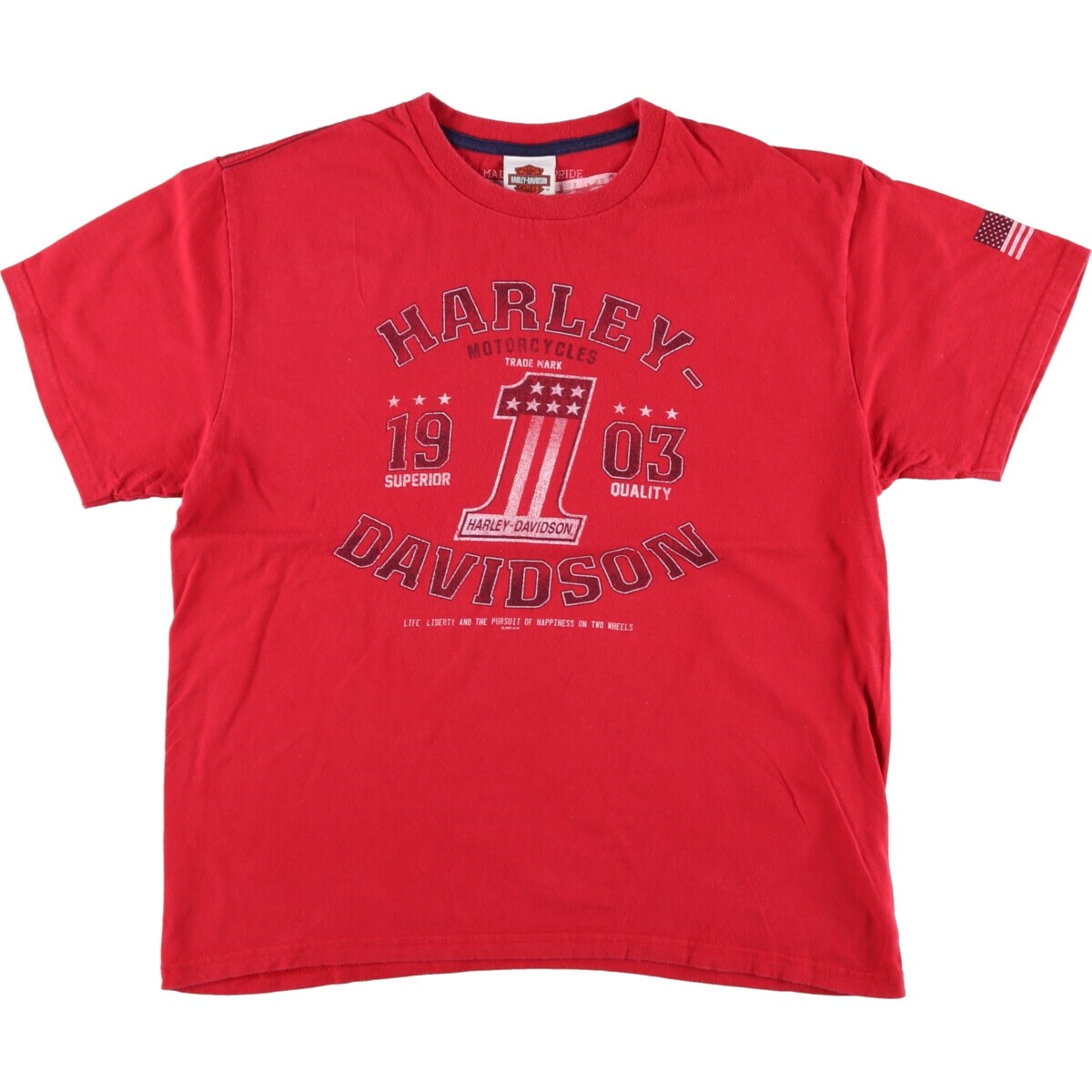 Harley-Davidson Tシャツ L size MADE IN USA Vintage Harley Davidson T Shirt Size L Made In USA Visalia