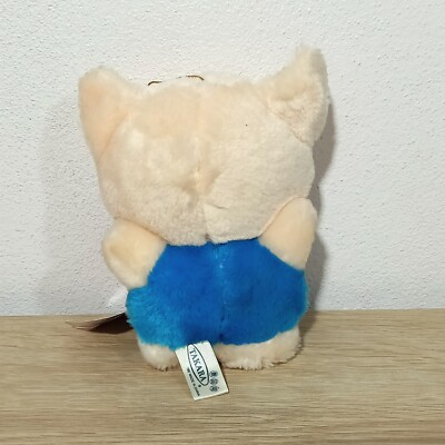 Vintage Retro Sanrio Cheery Chums PU Pooh Pig Plush Toy Takara